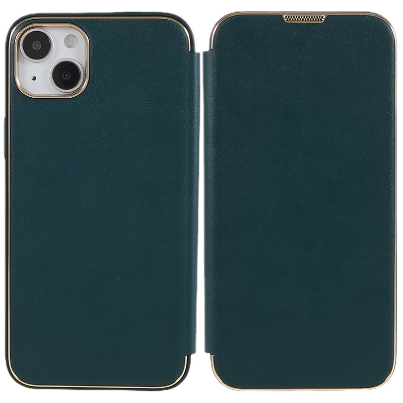 Pro iPhone 14 Plus PU kůže PC TPU kryt stojanu na telefon Pouzdro na galvanické pokovování mobilního telefonu Pro iPhone 14 Plus PU kůže PC TPU kryt stojanu na telefon Pouzdro na galvanické pokovování mobilního telefonu